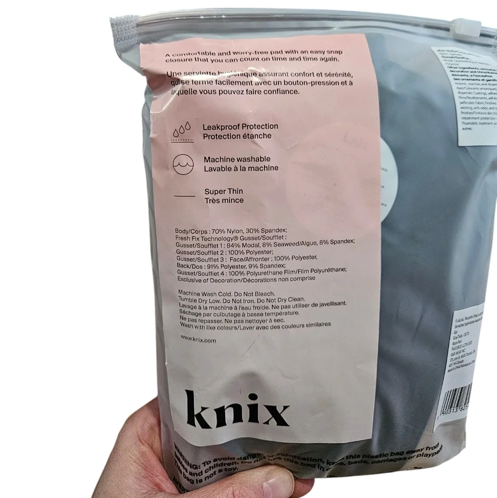 Knix NEW 6 pack reusable snap leakproof pads - Picture 10 of 15